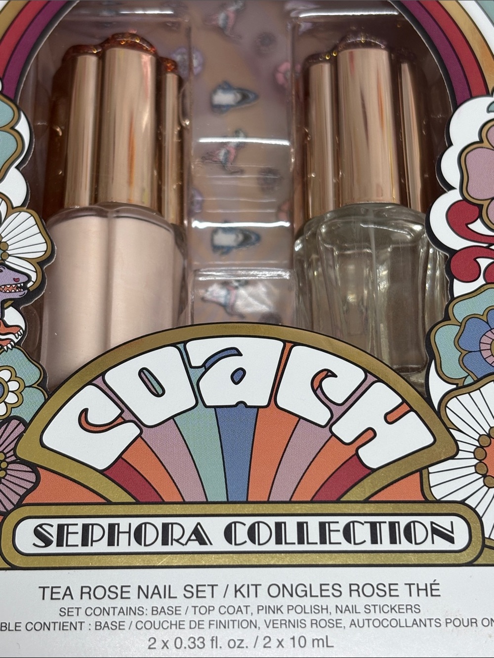 Coach x Sephora Nail Set Tea Rose Limited Edition Collection New in Box